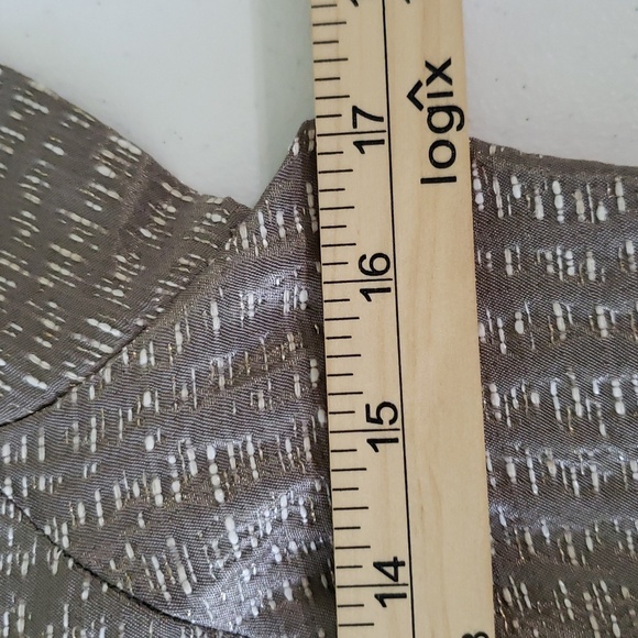 Helene Berman London Sheath Dress 10 Taupe V-Back Wedding Guest Cocktail Event - Picture 9 of 14